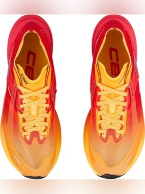 NWT CEP Men's Pro Run Omnispeed BowTech Running Shoes - Red/Marigold - Size 10.5